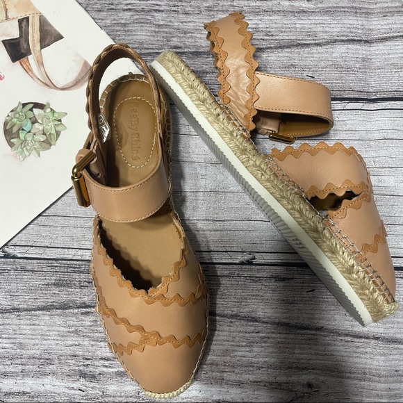 See By Chloe Glyn Leather Espadrilles - Picture 7 of 16